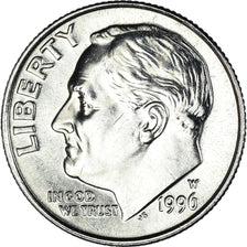 Coin, United States, Dime, 1996, U.S. Mint, West Point, MS(63), Copper-Nickel