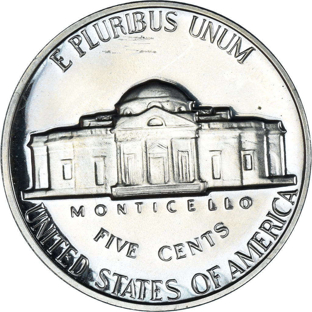 Coin, United States, Jefferson Nickel, 5 Cents, 1969, U.S. Mint, San Francisco