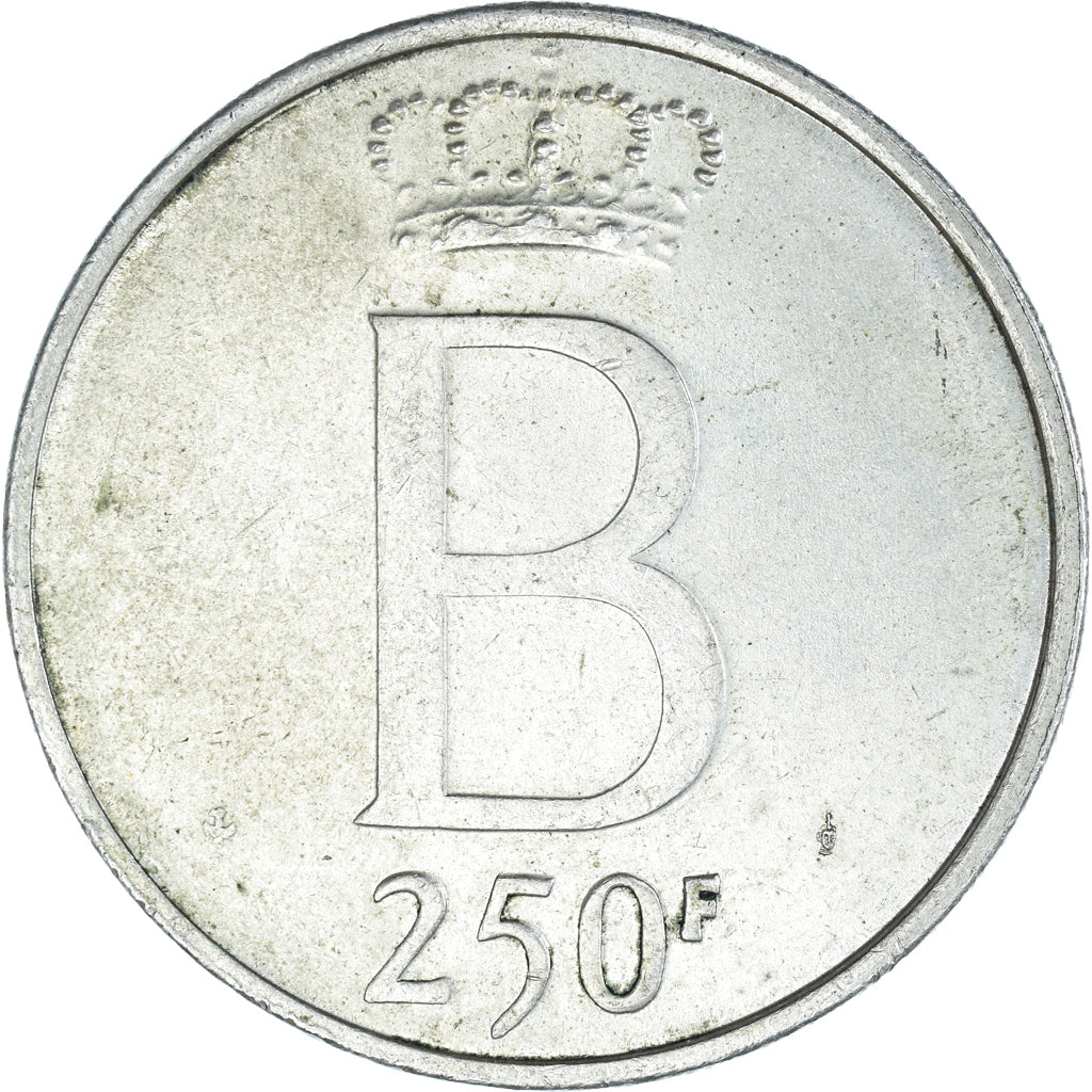 Moneta, Belgio, Baudouin I, 250 Francs, 250 Frank, 1976, Brussels, BB, Argento