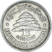 Monnaie, Liban , 50 Piastres, 1952, Utrecht, TTB+, Argent, KM:17
