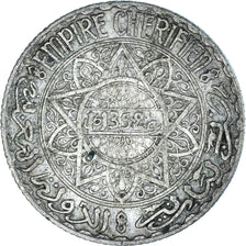 Moneta, Marocco, Mohammed V, 5 Francs, AH 1352/1933, Paris, BB, Argento, KM:37