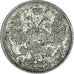 Monnaie, Russie, Nicholas II, 15 Kopeks, 1915, Saint-Petersburg, TTB+, Argent