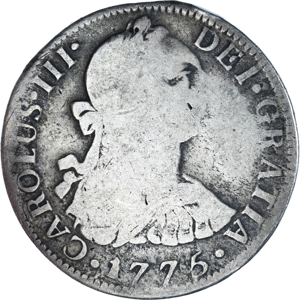 Coin, Spain, Charles III, 2 Reales, 1775, Madrid, VF(20-25), Silver, KM:412.1