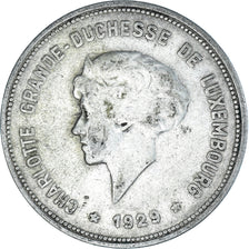 Coin, Luxembourg, Charlotte, 5 Francs, 1929, EF(40-45), Silver, KM:38
