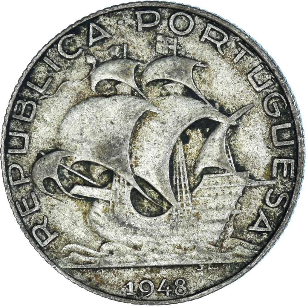 Moneta, Portogallo, 2-1/2 Escudos, 1948, BB, Argento, KM:580
