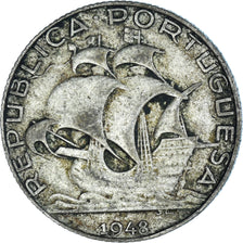 Moneta, Portogallo, 2-1/2 Escudos, 1948, BB, Argento, KM:580