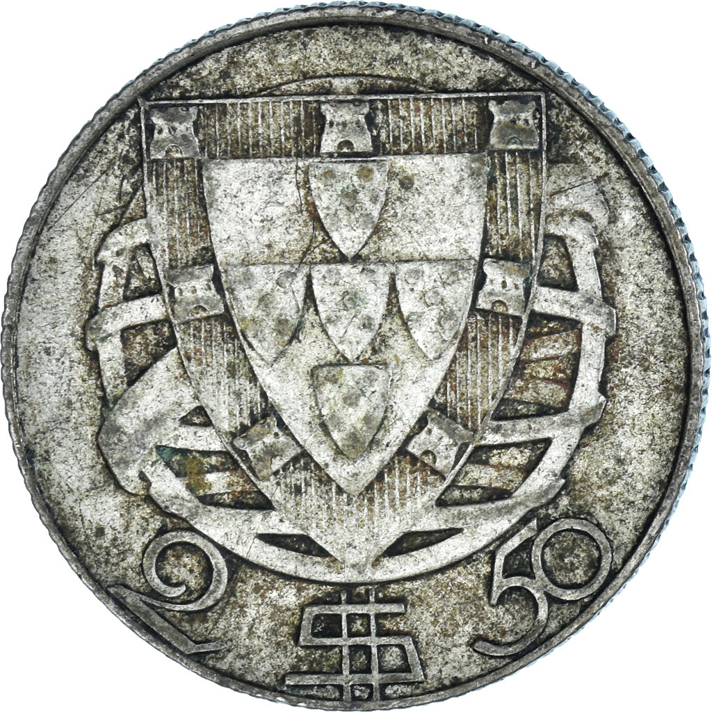 Moneta, Portogallo, 2-1/2 Escudos, 1948, BB, Argento, KM:580