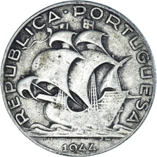 Coin, Portugal, 2-1/2 Escudos, 1944, VF(30-35), Silver, KM:580