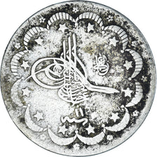 Coin, Turkey, Abdul Hamid II, 5 Kurush, AH 1293//11, Qustantiniyah, EF(40-45)