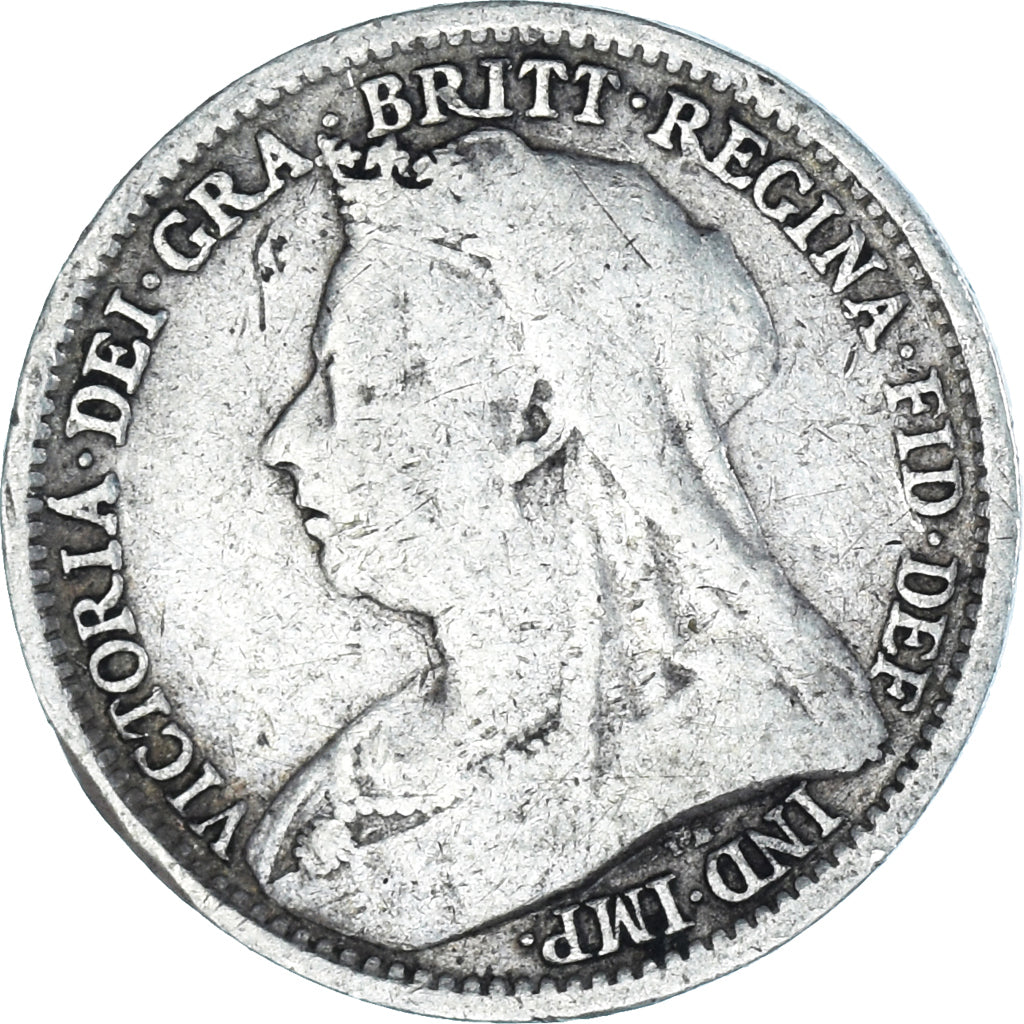Moeda, Grã-Bretanha, Victoria, 3 Pence, 1894, British Royal Mint, VF(30-35)