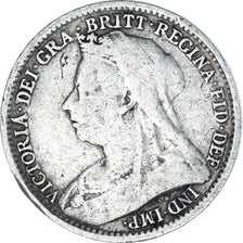 Moeda, Grã-Bretanha, Victoria, 3 Pence, 1894, British Royal Mint, VF(30-35)