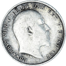 Coin, Great Britain, Edward VII, 3 Pence, 1907, British Royal Mint, VF(30-35)