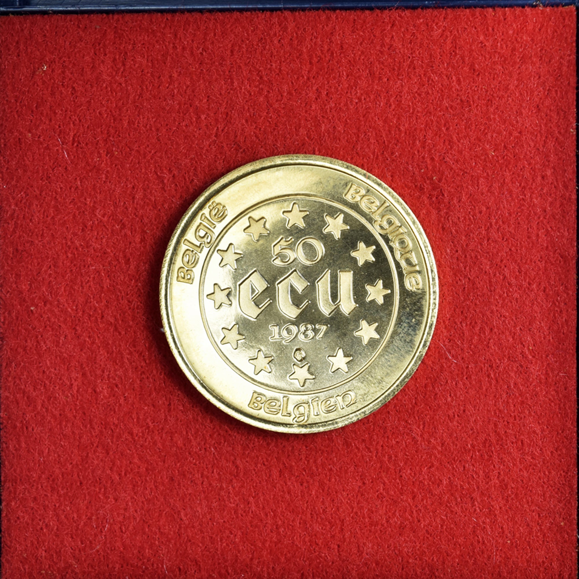 Münze, Belgien, 50 Ecu, 1987, Brussels, STGL, Gold, KM:167