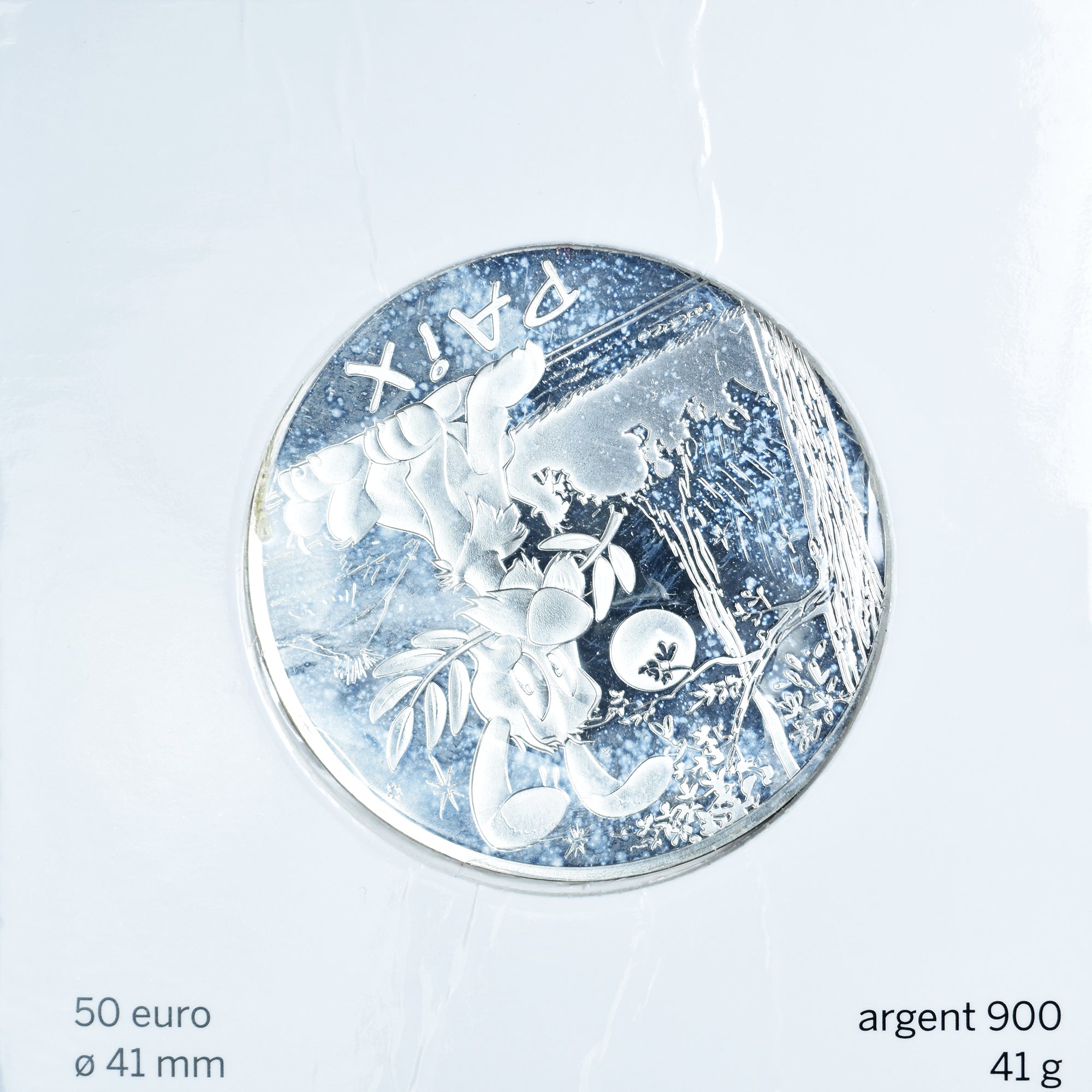 Frankrijk, 50 Euro, Astérix et la paix, 2015, Monnaie de Paris, FDC, Zilver