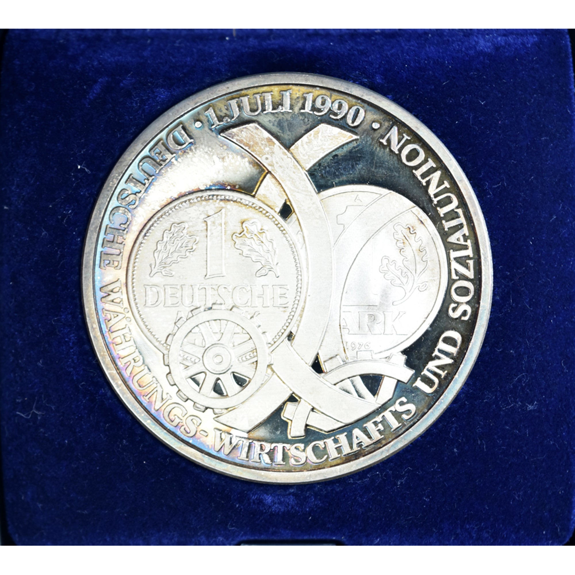 Deutschland, Medaille, die deutsche staatsvertragsmedaille, 1990, STGL, Silber