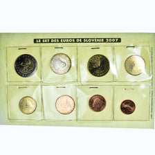 Eslovénia, 1 Cent to 2 Euro, 2007, euro set, MS(65-70), N/D