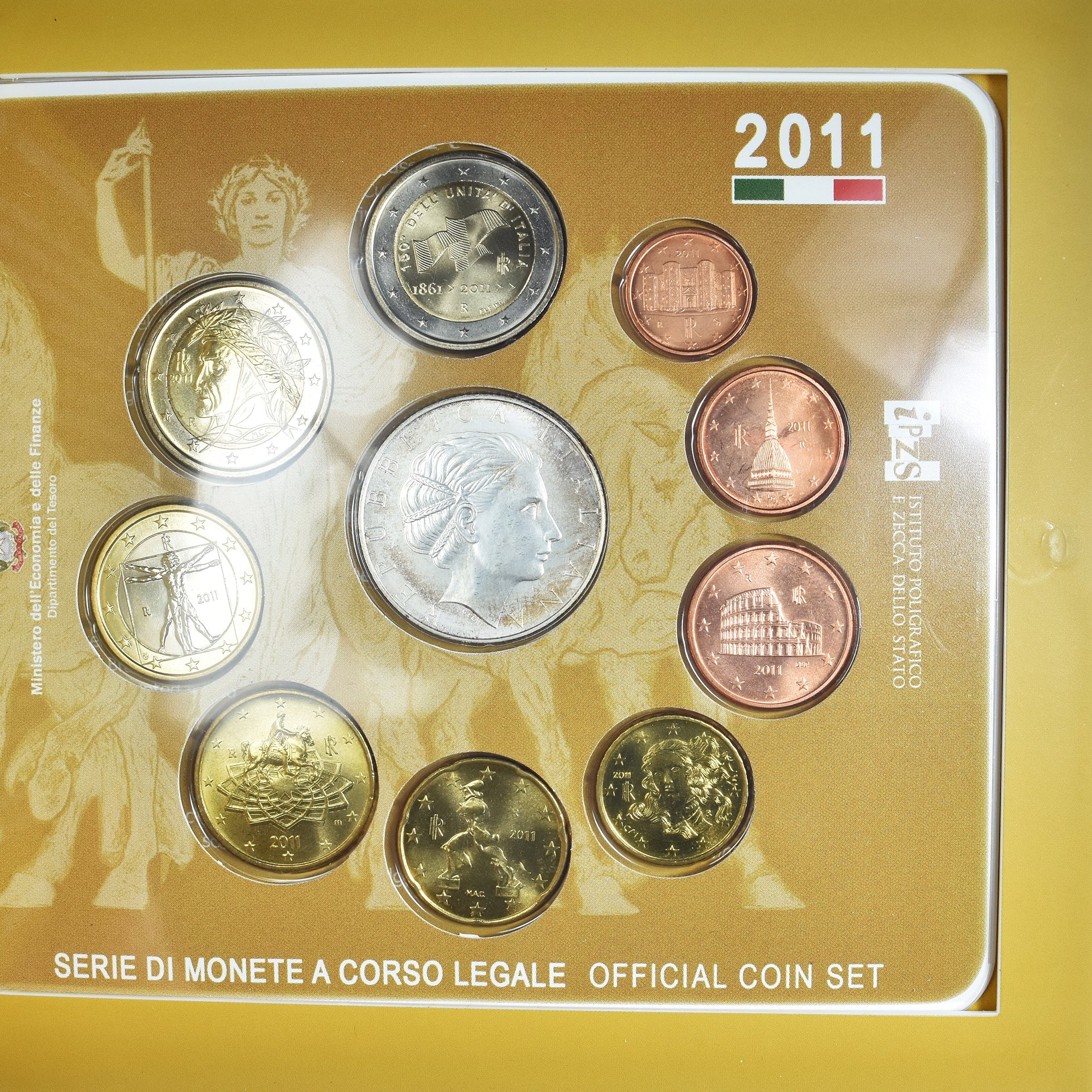 Itália, Euro-Set, 2011, Rome, MS(65-70), N/D