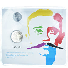 France, 2 Euro, Pierre de Coubertin, 2013, Monnaie de Paris, MS(65-70)