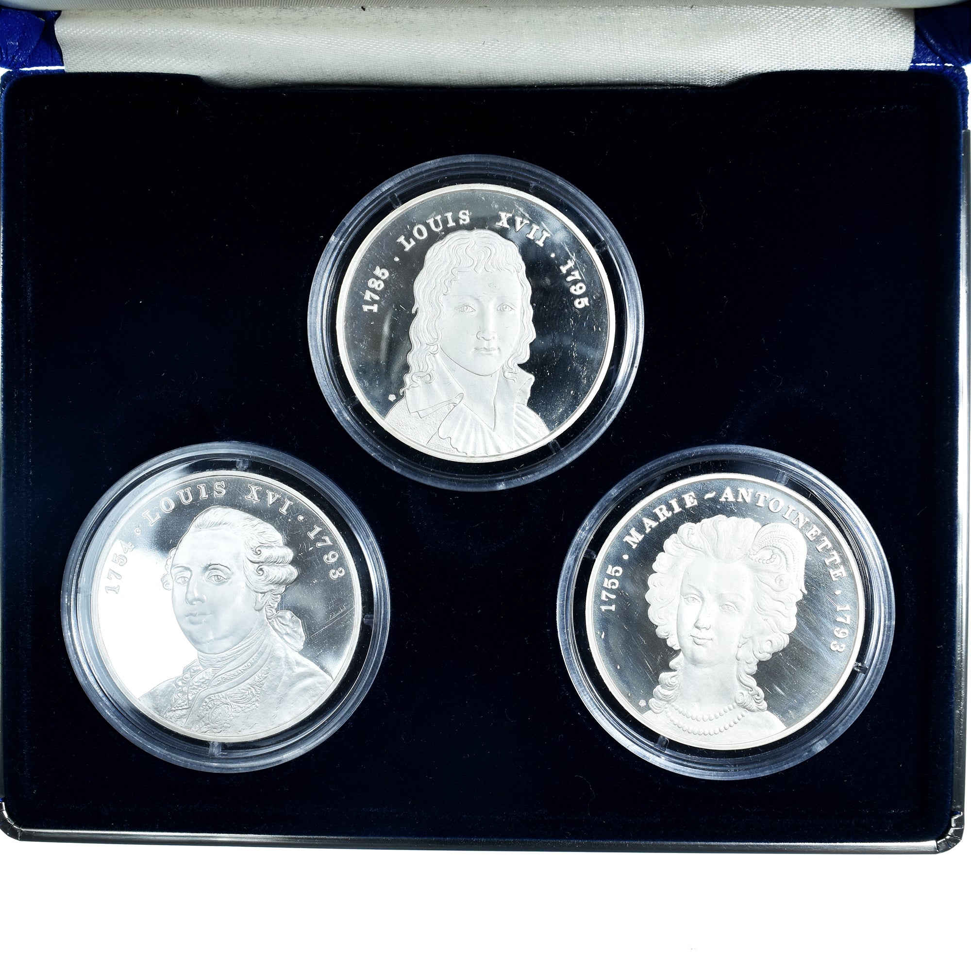 Frankrijk, Medaille, Coffret Louis XVI, 1989, Trésor du Patrimoine, FDC, Zilver