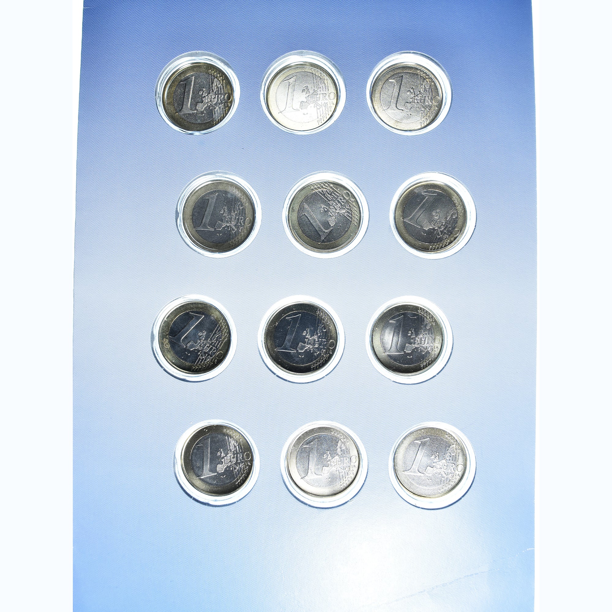 Eurozone, 1 Euro, 1999-2002, euro set, FDC, Bi-metallico