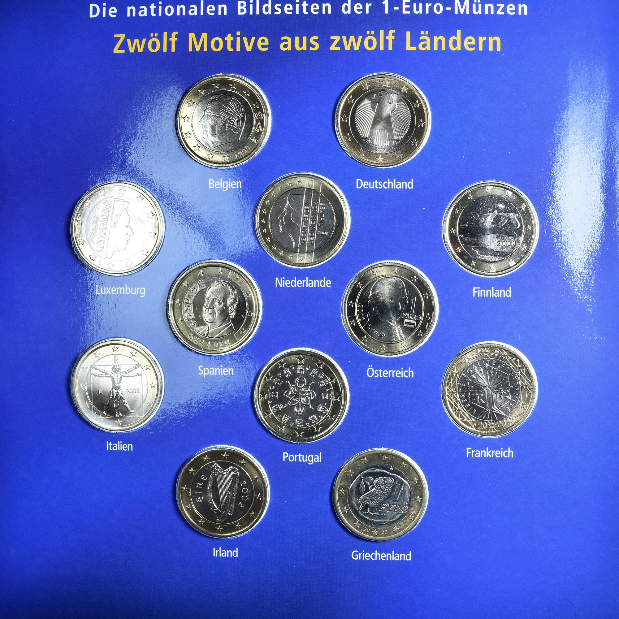 Germania, 1 Euro, euro set, 2002, Deutsche Post, FDC, Bi-metallico