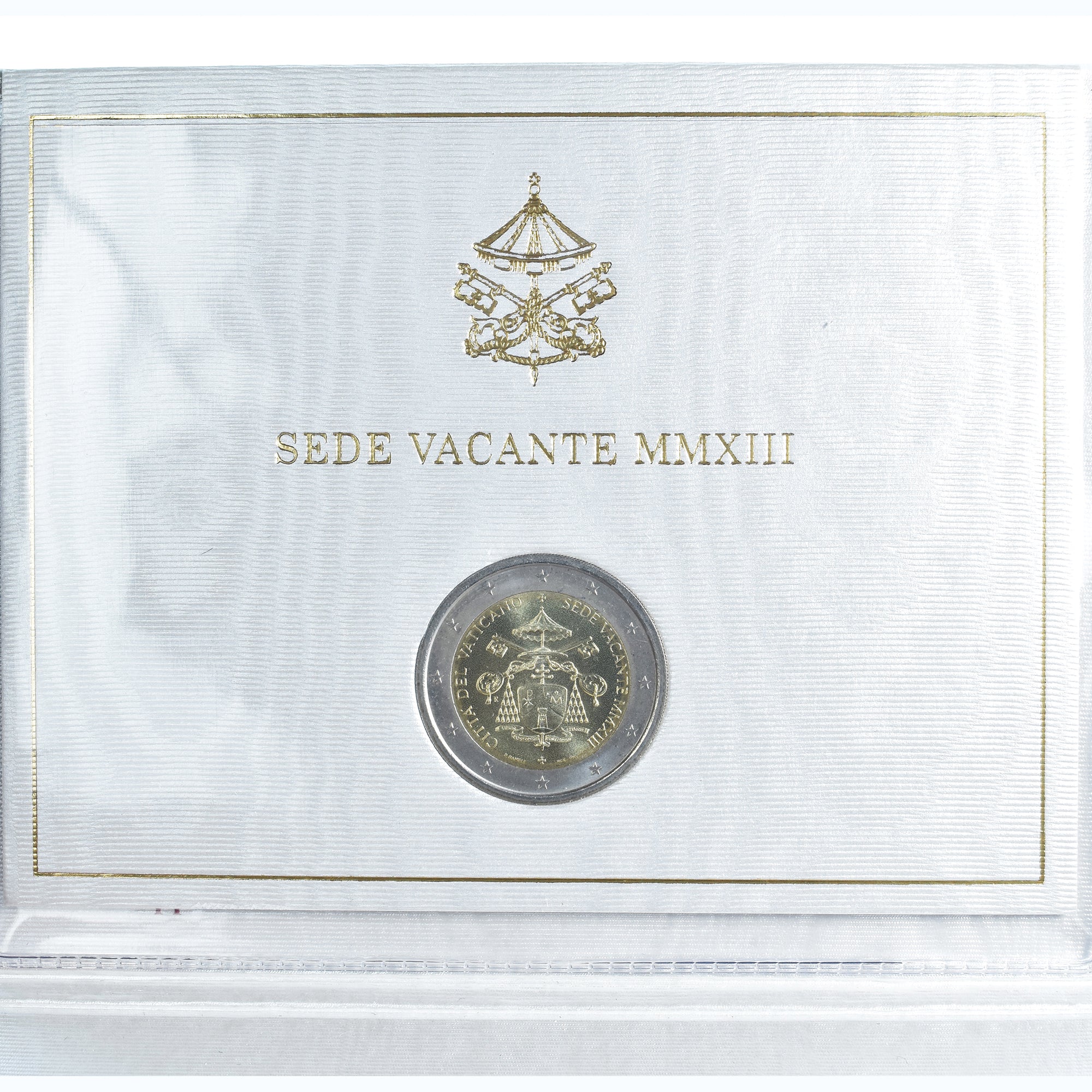 Vatican, Sede Vacante, 2 Euro, 2013, Rome, MS(65-70), Bi-Metallic