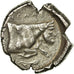 Coin, Sicily, Gela (466-413 BC), Tetradrachm, Gela, AU(55-58), Silver, Pozzi:438