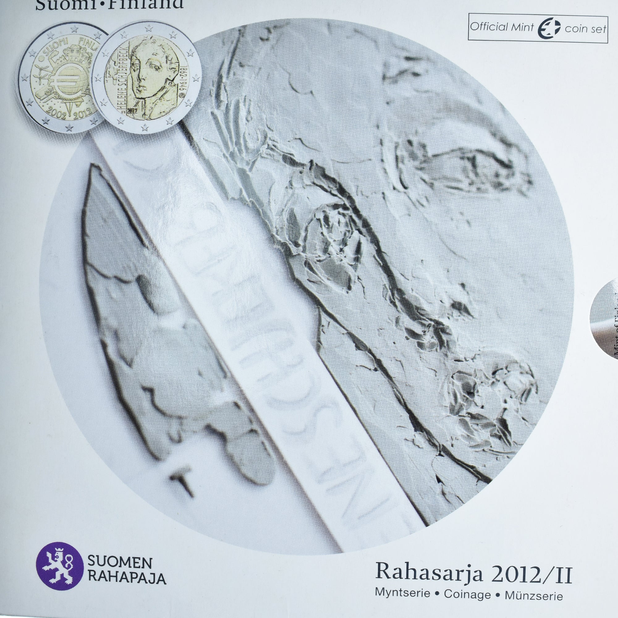 Finlandia, 1 Cent to 2 Euro, euro set - Helene Schjerfbeck, 2012, Mint of