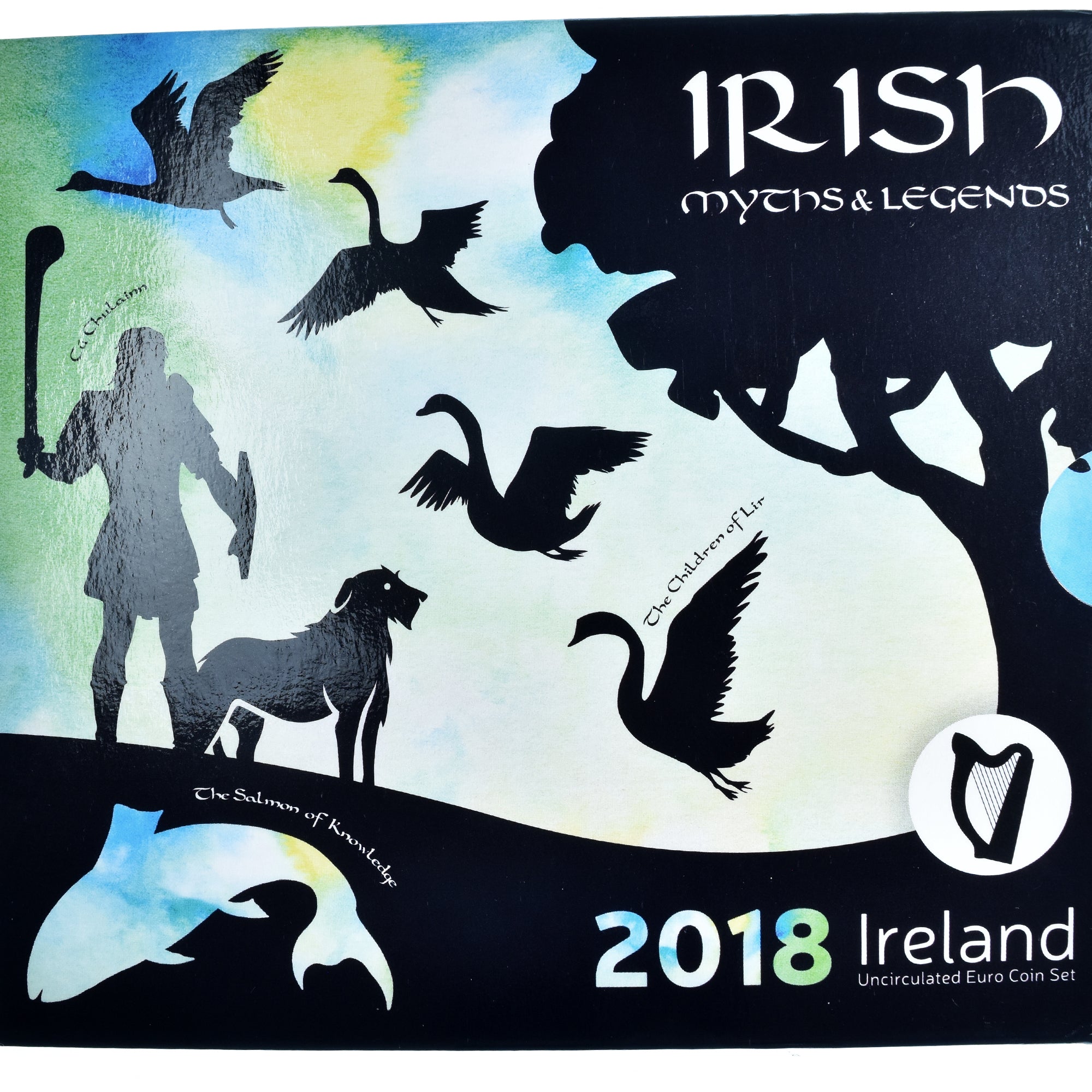 Irlanda, 1 Cent to 2 Euro, euro set - Timeless Tales from a Heroic Age, 2018