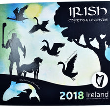 Irlanda, 1 Cent to 2 Euro, euro set - Timeless Tales from a Heroic Age, 2018
