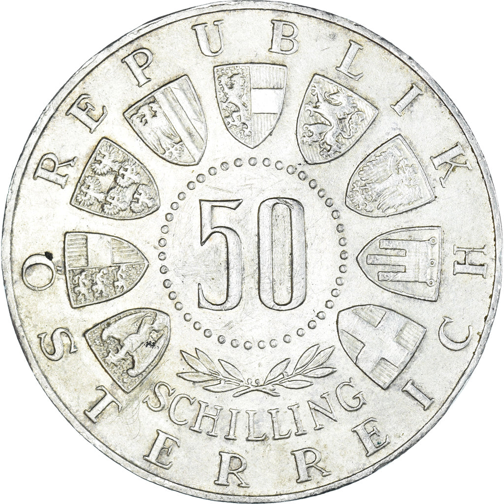 Moneta, Austria, Tirol - Österreich, 50 Schilling, 1963, Vienna, SPL-, Argento