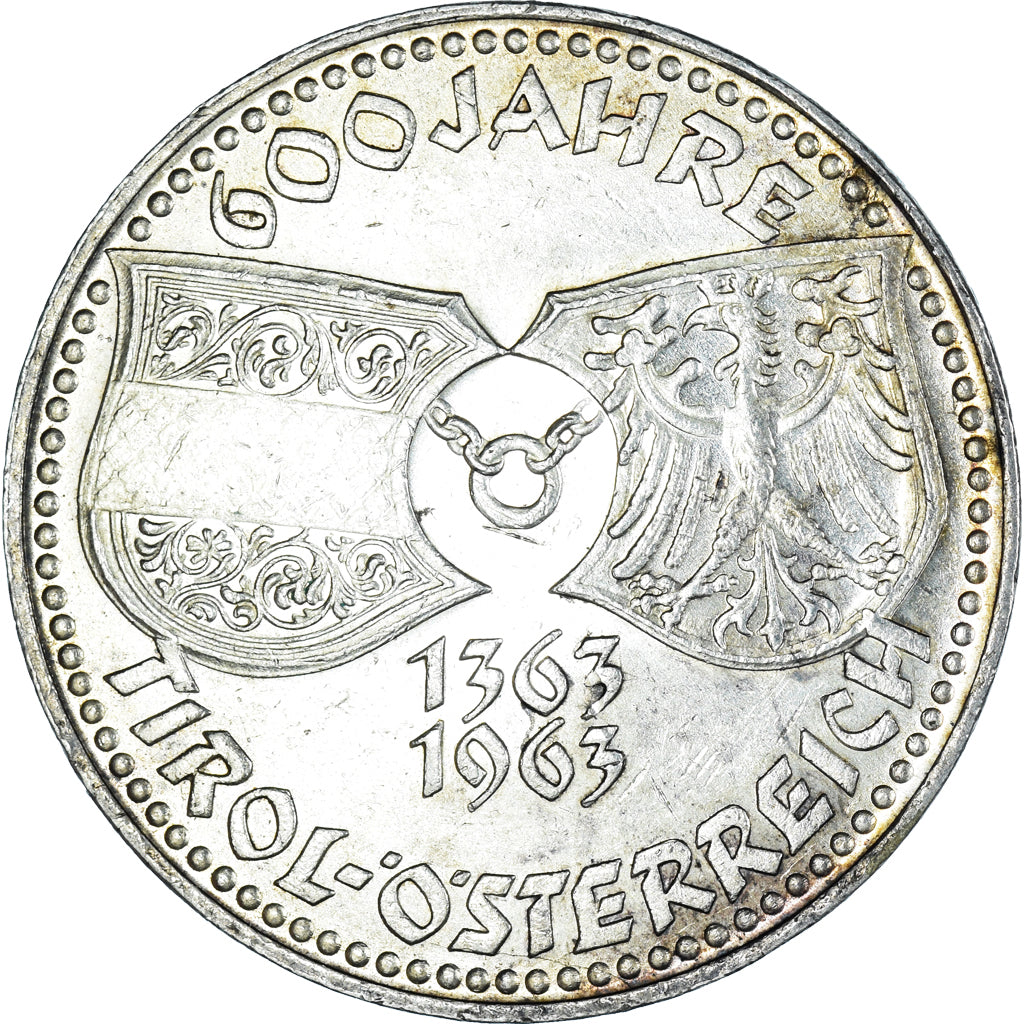 Moneta, Austria, Tirol - Österreich, 50 Schilling, 1963, Vienna, SPL-, Argento