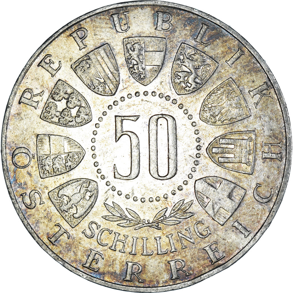 Moneta, Austria, Tirol - Österreich, 50 Schilling, 1963, Vienna, SPL-, Argento