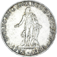 Coin, Austria, Mozart, 25 Schilling, 1956, Vienna, AU(50-53), Silver, KM:2881