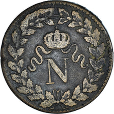 Monnaie, France, Napoleon I, Decime, 1815, Strasbourg, TB+, Bronze, Gadoury:195e