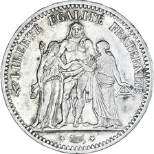 Moneta, Francia, Hercule, 5 Francs, 1848, Paris, BB, Argento, KM:756.1