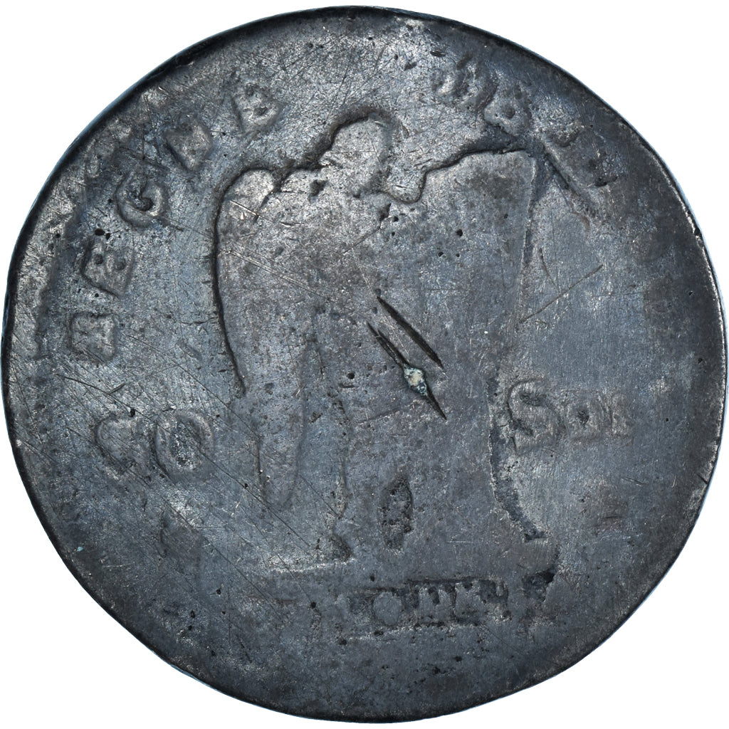 Monnaie, France, Louis XVI, 30 sols françois, 1792, Paris, TB, Argent