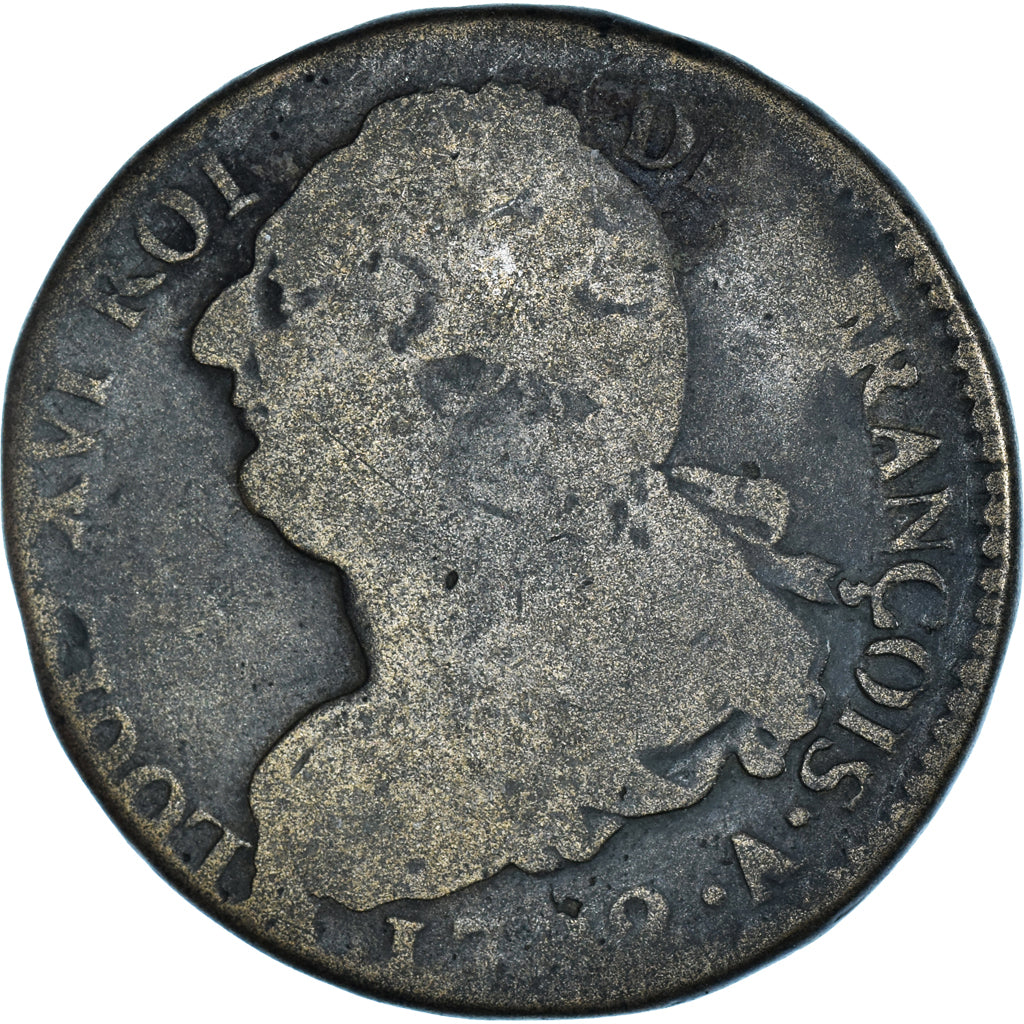 Munten, Frankrijk, Louis XVI, 2 sols François, 1792 / AN 4, Paris, FR, Métal
