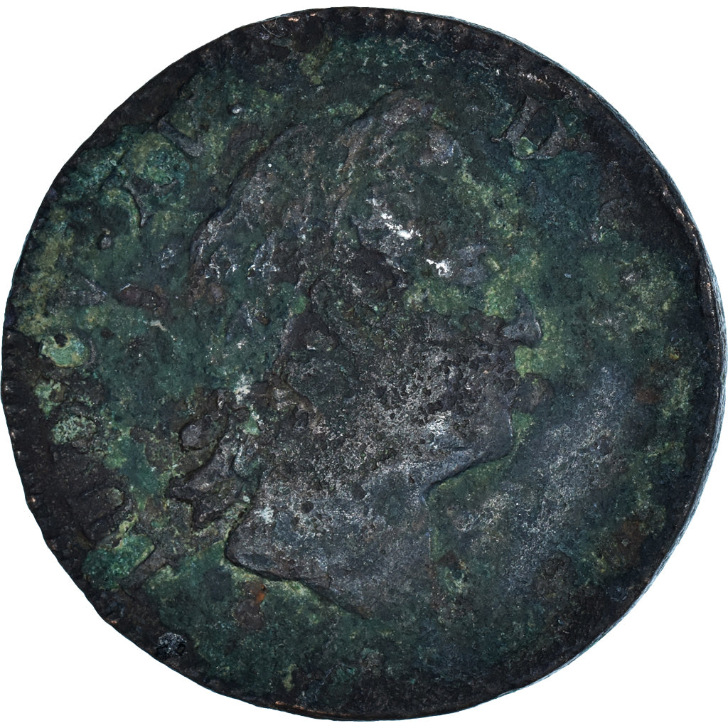 Munten, Frankrijk, Louis XV, Sol à la vieille tête, Paris, ZG+, Koper