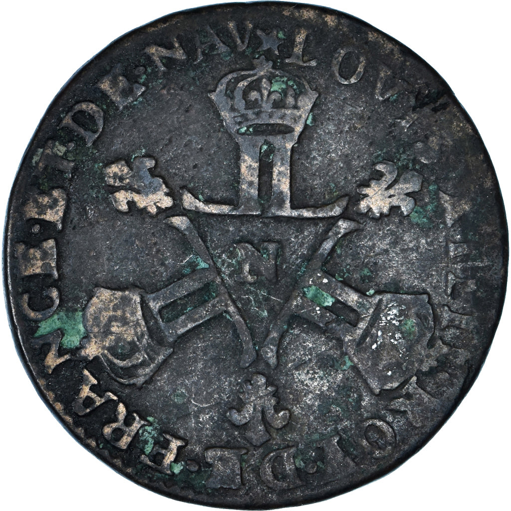 Moneta, Francia, Louis XIV, Six deniers dits « dardenne », 6 Deniers, 1711