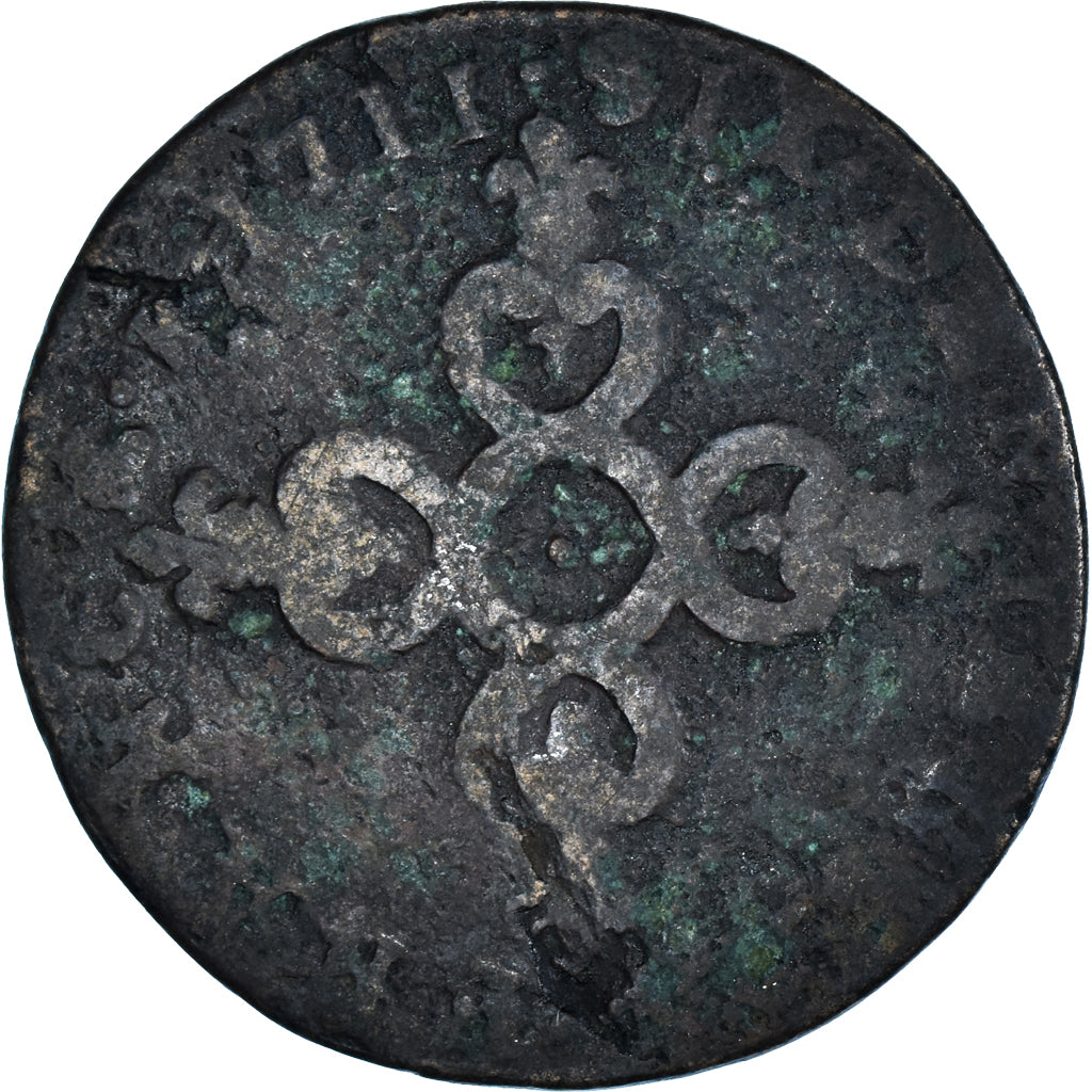 Moneta, Francia, Louis XIV, Six deniers dits « dardenne », 6 Deniers, 1711