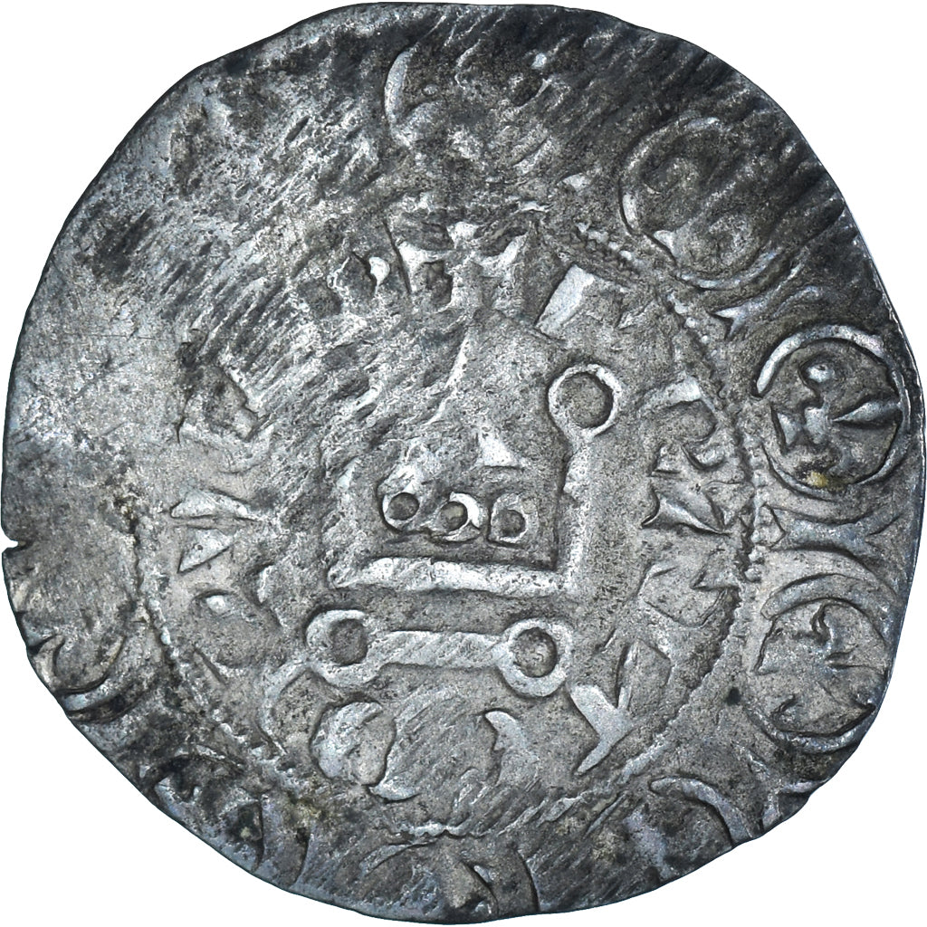 Moneta, Francia, Charles IV, Maille Blanche, BB, Argento, Duplessy:243A