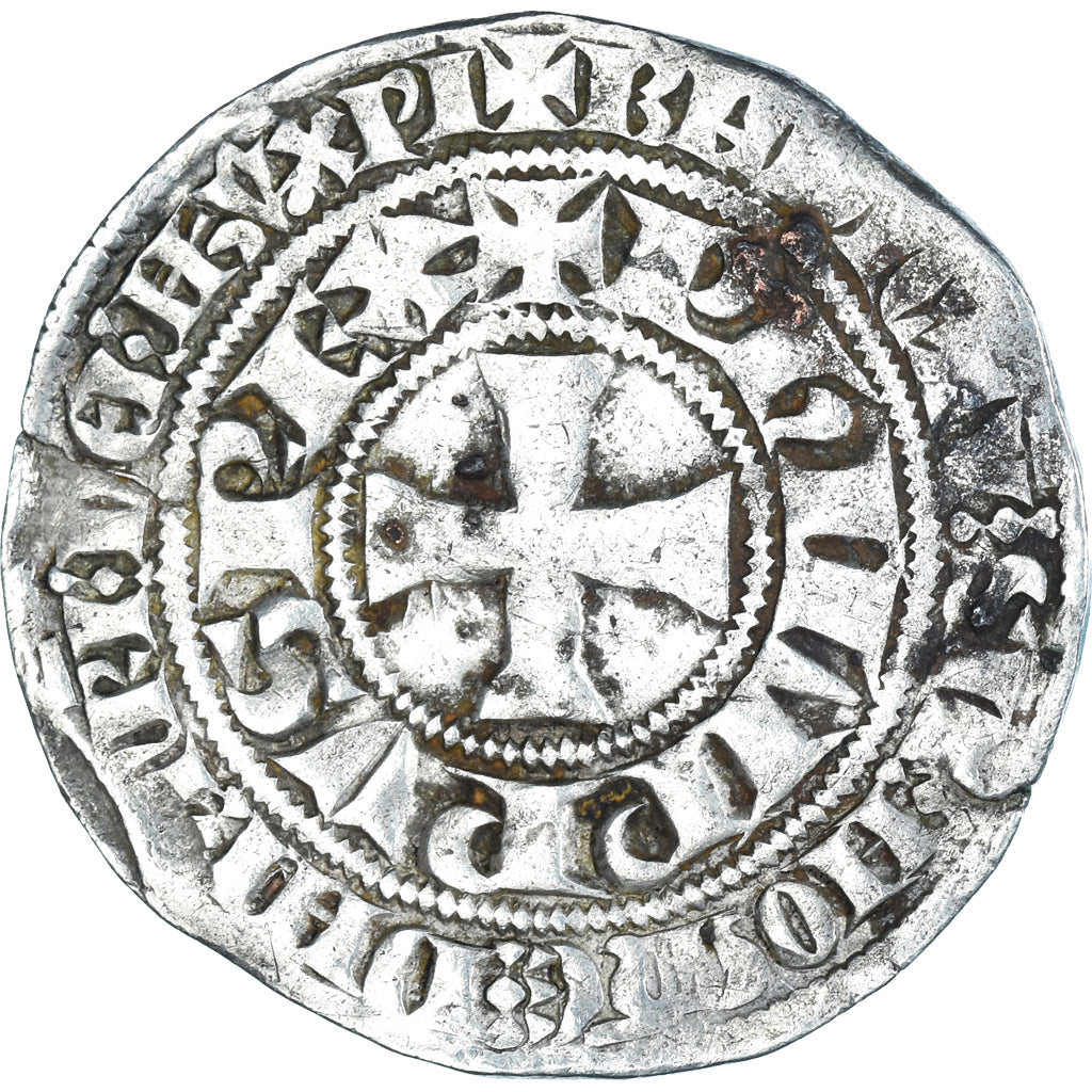Munten, Frankrijk, Philippe IV Le Bel, Gros Tournois, ZF, Zilver