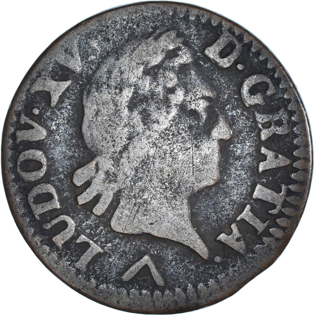 Munten, Frankrijk, Louis XV, Liard, 1773, Lille, FR+, Koper, KM:543.11
