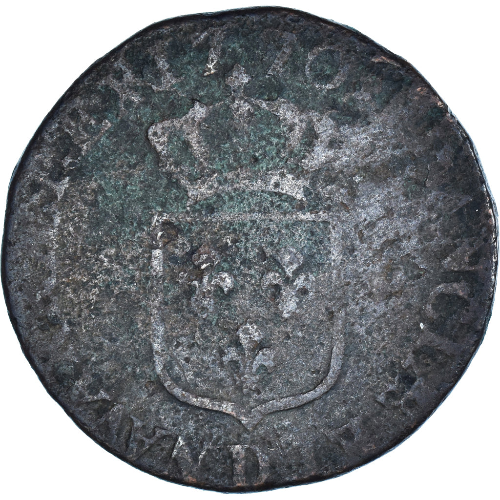 Munten, Frankrijk, Louis XV, Demi sol à la vieille tête, 1/2 Sol, 1770, Lyon