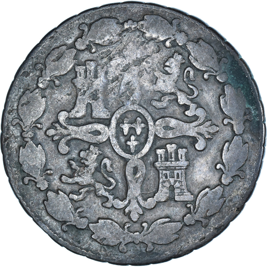 Moneta, Spagna, Charles III, 8 Maravedis, 1788, Segovia, BB, Rame, KM:408.2