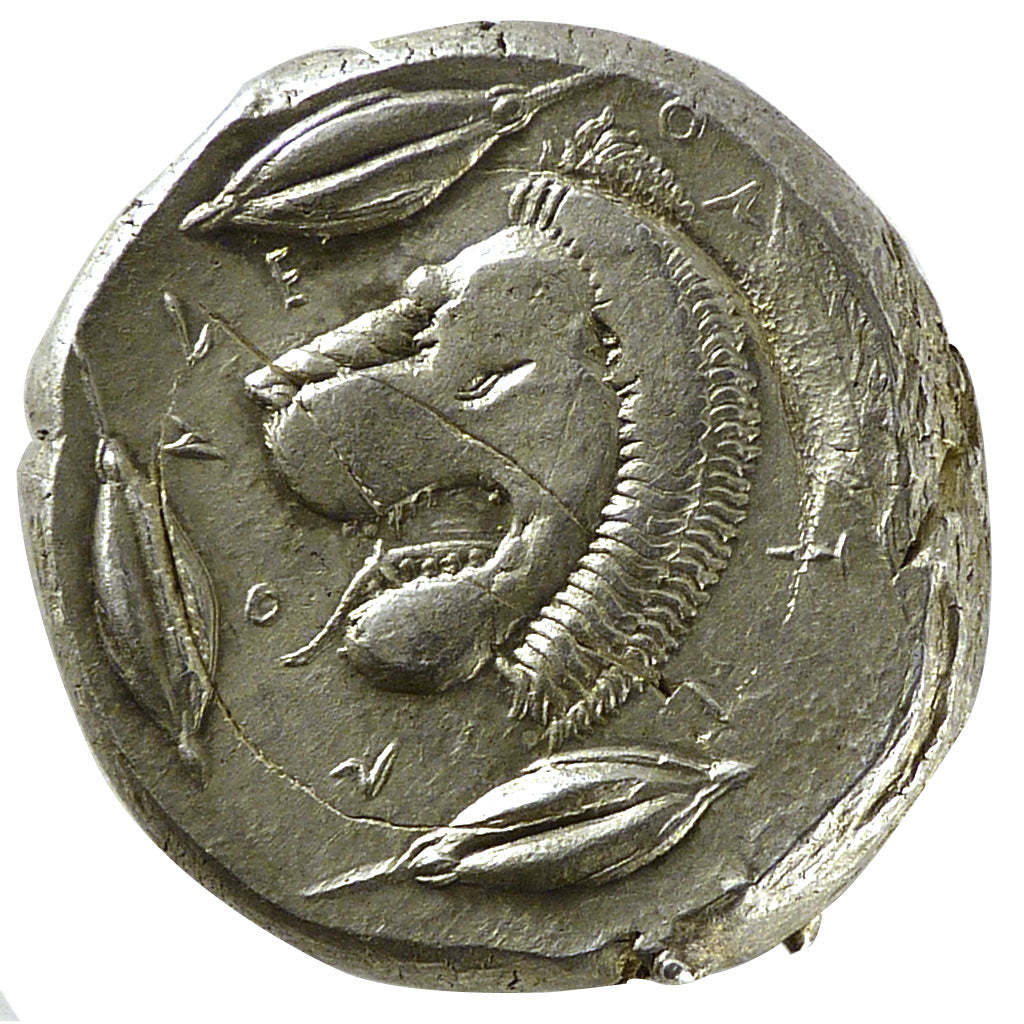 Sicily, Leontini ( 466-422 BC), Tetradrachm, Leontini, AU(50-53), Silver, Pozzi.