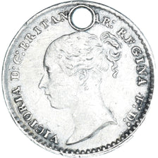 Coin, Great Britain, Victoria, Penny, 1866, Holed, EF(40-45), Silver, KM:727