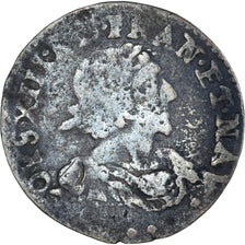 Münze, Frankreich, Louis XIII, Double Tournois, 1638, Roquemaure, S+, Kupfer