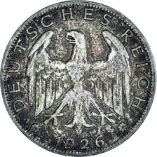 Coin, GERMANY, WEIMAR REPUBLIC, Mark, 1926, Berlin, EF(40-45), Silver